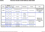 Horaires ABK 2024 2025 1 2
